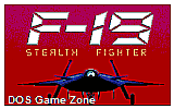 F-19 Stealth Fighter DOS Game