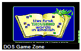 First Thousand Words in English, The DOS Game