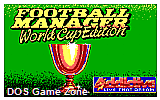 Football Manager- World Cup Edition DOS Game