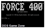 Force 400 DOS Game