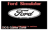Ford Simulator DOS Game