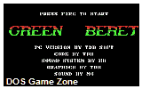 Green Beret PC DOS Game