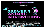Grovers Animal Adventures DOS Game