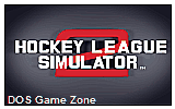 Hockey League Simulator II DOS Game