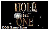 Hole in One DOS Game