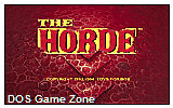 Horde, The DOS Game