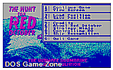 Hunt For Red October DOS Game