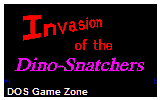 Invasion of the Dino-Snatchers DOS Game