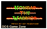 Konrad the Warrior DOS Game