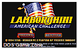 Lamborghini- American Challenge DOS Game