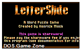 LetterSlide DOS Game