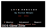 Love Manager DOS Game