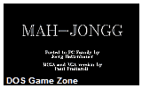 Mahjongg DOS Game