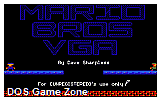 Mario Brothers VGA DOS Game