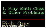 Math Class DOS Game