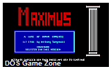 Maximus DOS Game