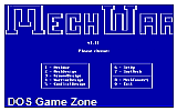 MechWar DOS Game
