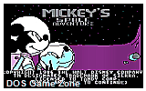 Mickeys Space Adventure DOS Game