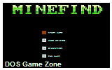 Minefind DOS Game