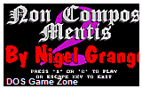 Non Compos Mentis 2 DOS Game