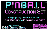 Pinball Construction Set DOS Game
