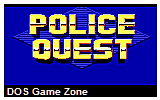 Police Quest 1 DOS Game