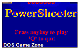 Power Shooter Version II DOS Game