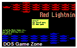 Red Lightning DOS Game