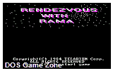 Rendezvous With Rama DOS Game
