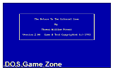 Return to the Colossal Cave, The DOS Game