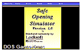 Safe Opening Simulator DOS Game