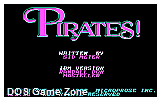 Sid Meier's Pirates! DOS Game