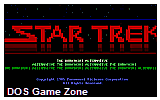 Star Trek The Kobayashi Alternative DOS Game