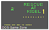 StarQuest- Rescue at Rigel DOS Game
