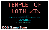 Temple of Loth DOS Game