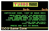 Turbo DOS Game