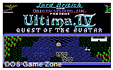 Ultima IV- Quest of the Avatar DOS Game
