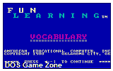 Vocabulary Builder DOS Game