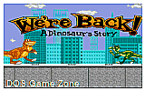 Were Back A Dinosaurs Story DOS Game