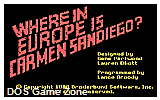 Where in Europe is Carmen Sandiego (demo) DOS Game