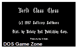 World Class Chess DOS Game