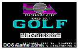 World Tour Golf DOS Game