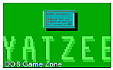 Yatzee DOS Game